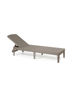 OUTLET - DIFETTI ESTETICI - SDRAIO LETTINO PRENDISOLE KETER "JAIPUR SUNLOUNGER" COLORE CAPPUCCINO, 187,5X58X29 CM